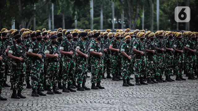 FOTO: TNI AD Gelar Apel Pasukan di Monas