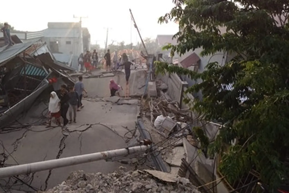 potret terkini Palu-Donggala usai gempa (foto: Twitter/@bagjasatiya)