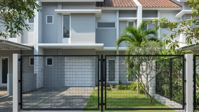 Model Pagar Rumah Semi Terbuka Anti Hewan Liar. Gemini