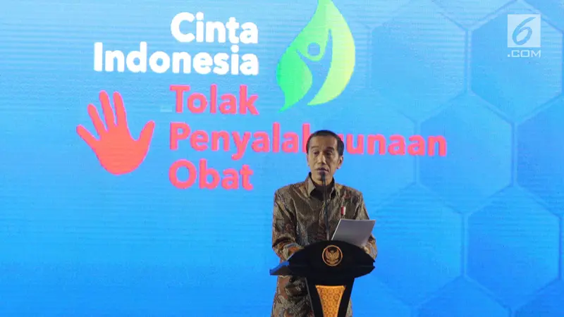 Presiden Jokowi Hadiri Aksi Nasional Pemberantasan Obat Ilegal di Cibubur