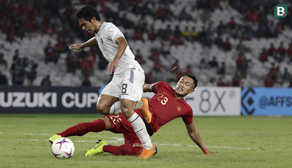 Foto Aksi Heroik Hansamu Yama Saat Menjaga Lini Pertahanan Timnas Indonesia Indonesia Bola Com