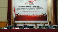 Wakil Ketua KPK Laode M Syarif menjadi pembicara dalam Forum Sarasehan Kebangsaan di Riau. (Liputan6.com/ M Syukur)