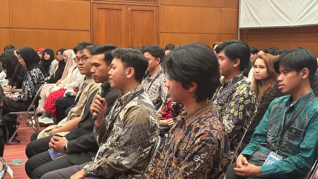 Para delegasi Japan-ASEAN Youth Summit 2025 di Kedutaan Besar Jepang, Jakarta, Kamis (20/2/2025). (Liputan6.com/Benedikta Miranti)