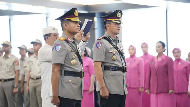 Upacara serah terima jabatan (sertijab)  Direktur Penegakan Hukum (Dirgakkum) Korlantas Polri  di Aula Madellu, Gedung NTMC Polri, Jakarta, Kamis (11/6/2026) (Istimewa)