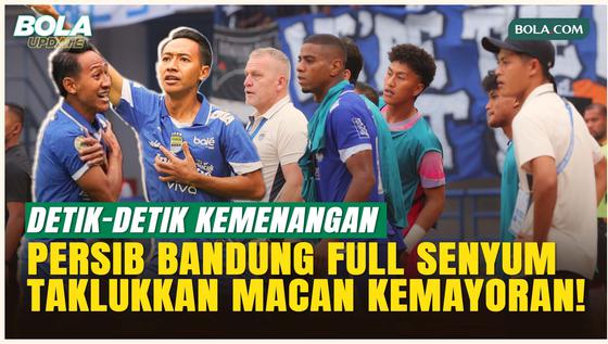 Bobotoh Full Senyum! Detik-detik Pemain Persib Bandung Merayakan Kemenangan atas Persija Jakarta