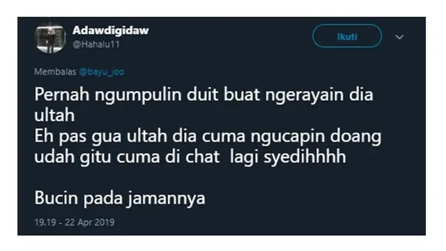 Curhatan Netizen Saat Jadi Bucin