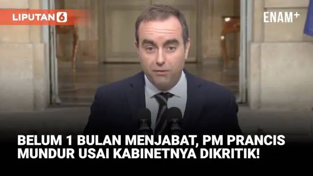 PM Prancis Sebastien Lecornu Mengundurkan Diri Kurang dari Sebulan Menjabat