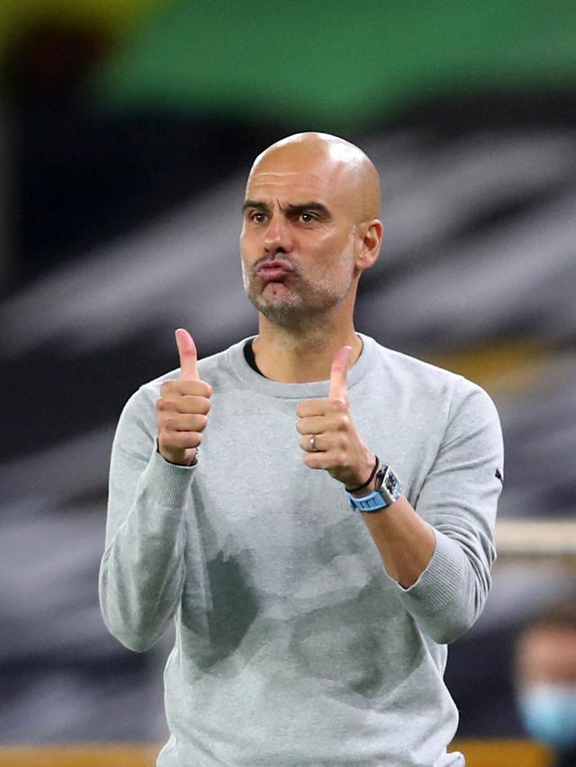 Pelatih Manchester City Josep Guardiola