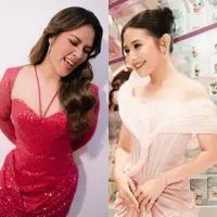 Lihat di sini beberapa potret adu gaya artis pakai outfit warna pink.