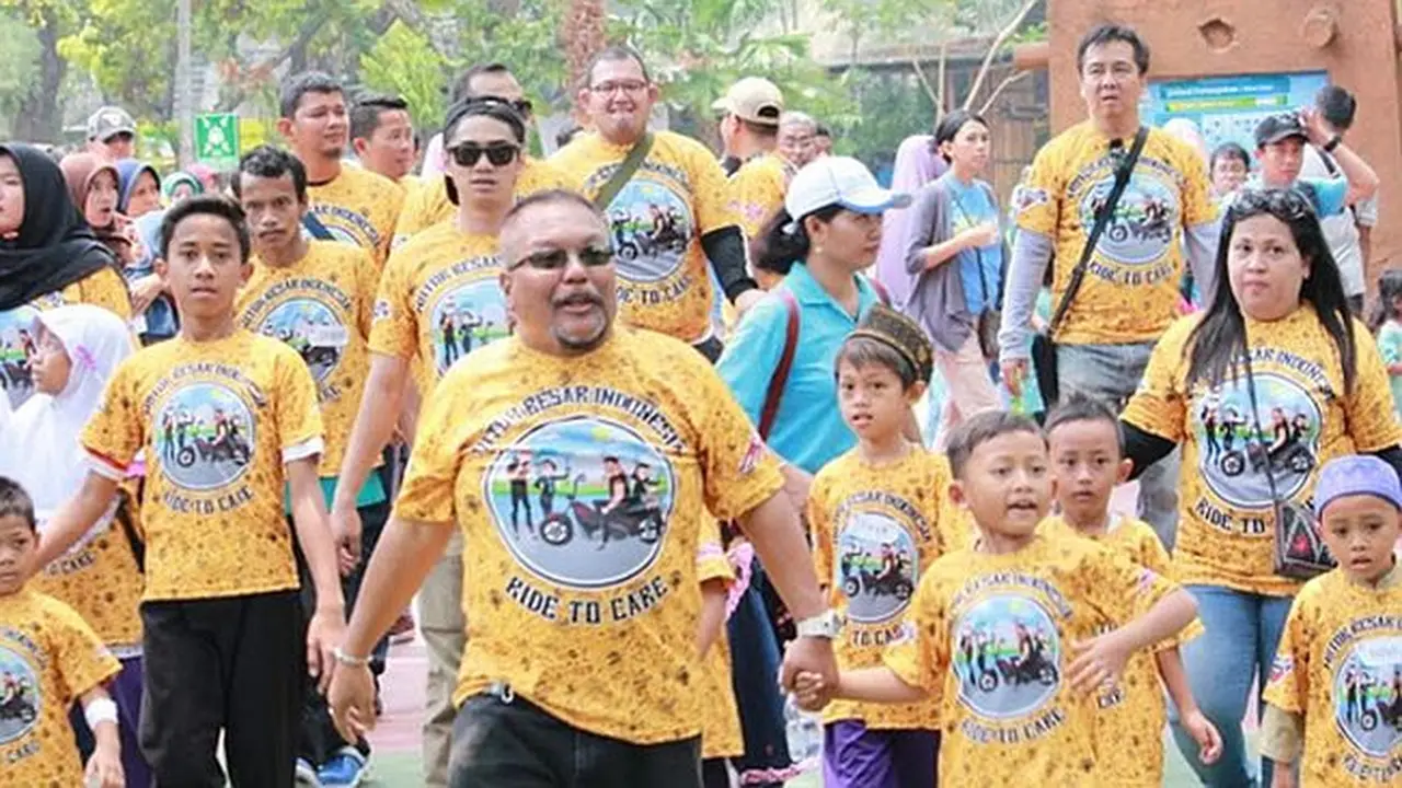 MBI (Motor Besar Indonesia) mengajak 100 anak yatim piatu