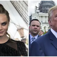 Cara Delevingne dan Donald Trump (Bintang/EPA)