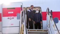 Presiden Jokowi dan Ibu Iriana beserta rombongan langsung bertolak dari Bandar Udara Internasional Rzeszow-Jasionka, Polandia menuju ke Bandara Vnukovo II di Moskow, Rusia dengan menggunakan pesawat Garuda Indonesia GIA-1 sekitar pukul 09.00 waktu setempat. (Foto: BPMI Setpres/Muchlis Jr)