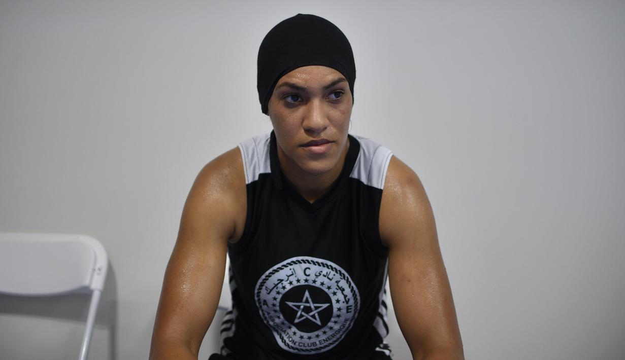 Tahun 2015 Khadija Mardi meraih penghargaan sebagai atlet wanita terbaik Maroko. (AFP/Yuri Cortez)