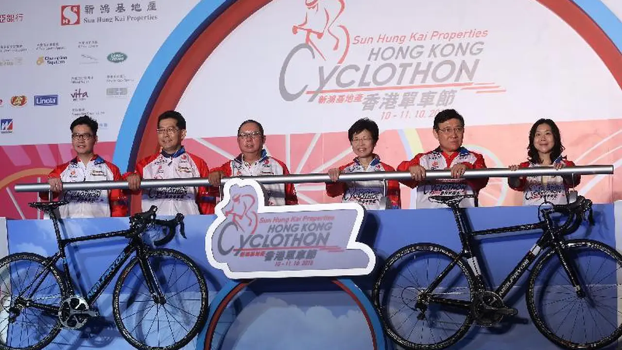 Balap sepeda Cyclothon yang berlangsung di Hongkong juga diikuti pesepeda Indonesia