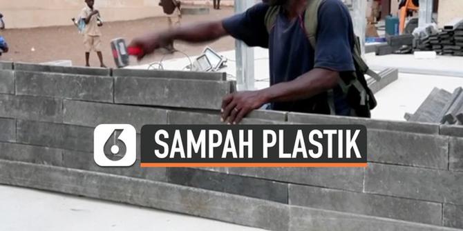 VIDEO: Sekolah Ini Dibangun Dengan Batu Bata dari Sampah Plastik