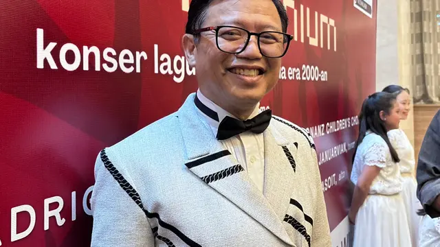 Potret Avip Priatna saat wawancara di wall of fame Melodi Milenium 2024 (Dok. Patricia Vianney)