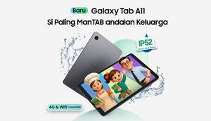 Samsung Galaxy Tab A11 dilengkapi dengan fitur AI dan Parental Controls, cocok untuk perangkat keluarga. (Doc. Samsung Indonesia).
