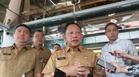 Menteri Dalam Negeri (Mendagri) Tito Karnavian saat ditemui di Kantor Kemenko Perekonomian, Jakarta, Senin (29/1/2024). (Arief/Liputan6.com)