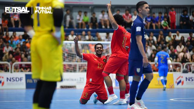 Foto: Momen Timnas Futsal Indonesia Acak-acak Tuan Rumah Thailand di Piala AFF Futsal 2024