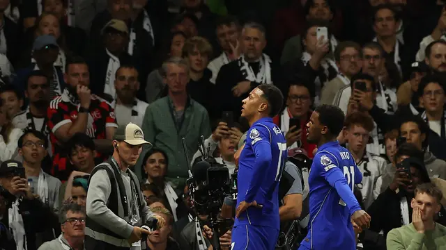 Selebrasi pemain Chelsea saat mengalahkan Fulham di Premier League 2026/2027