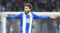 Eks penyerang Barcelona yang kini memperkuat Espanyol, Martin Braithwaite. (AFP/Pau Barrena)