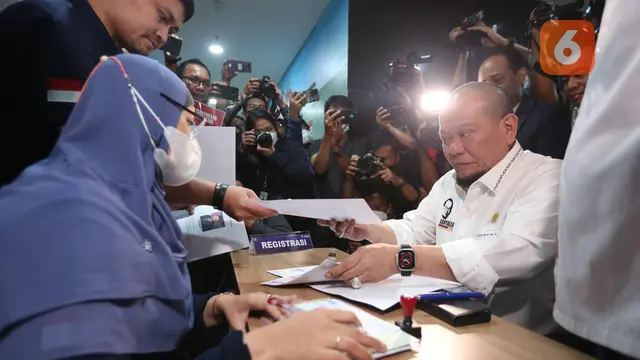 Pendaftaran dan Penyerahan Berkas Bakal Calon Ketua Umum PSSI, AA LaNyalla Mahmud Mattalitti