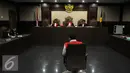 Fanny Safriansyah alias Ivan Haz menjalani sidang perdana dugaan penganiayaan PRT, Jakarta, Rabu (8/6). Dengan kasusnya ini, Ivan terancam lebih dari lima tahun ‎penjara. (Liputan6.com/Helmi Afandi)