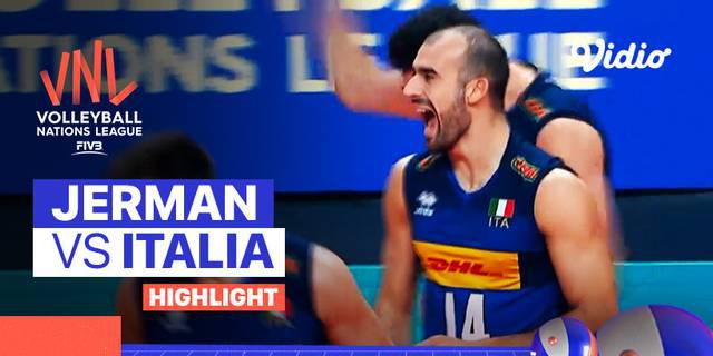 VIDEO: Highlight Volleyball Nations League Putra 2022, Jerman Gagal Raih Kemenangan Lawan Italia
