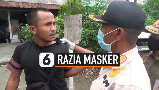 VIDEO: Razia Masker, Petugas dan Pelanggar Ribut