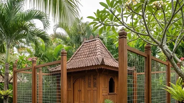 Desain Kandang Ayam Kombinasi Kayu dan Kawat Galvanis Premium