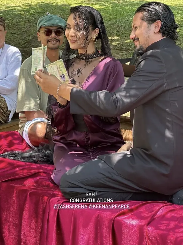 Tasha Serena Istri Baru Keenan Pearce saat Akad Nikah. [@beautybynik]
