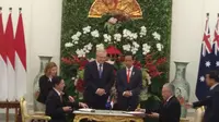 Indonesia dan Australia menjalin kerja sama di berbagai bidang. (Liputan6.com/Hanz Jimenes Salim)