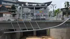 Sodetan Ciliwung di Bidara Cina, Jatinegara, Jakarta, Senin (31/7/2023). Sodetan Ciliwung diresmikan oleh Presiden Joko Widodo atau Jokowi pada hari ini. (merdeka.com/Imam Buhori)