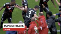 Berita video para striker terbaik di Bundesliga untuk musim 2020/2021, di mana nomor satunya tentu Robert Lewandowski.