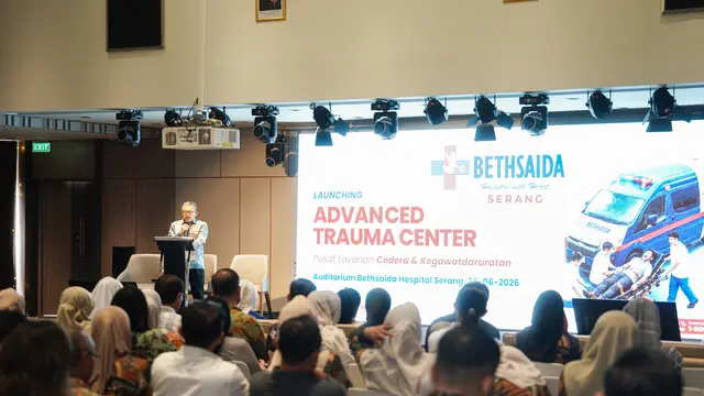 Direktur Bethsaida Hospital Serang, dokter Tirta Mulya Juandi dalam peluncuran Advanced Trauma Center.