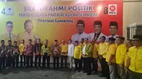 Silaturahmi politik Partai Golkar dan PKS Lampung. Foto : (Istimewa).