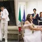 Momen Amanda Gonzales dan Christian Rontini jalani pernikahan sipil di Italia. (sumber: Instagram/gonzalezamanda10)