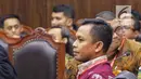 Saksi Tim Hukum Jokowi, Candra Irawan bersiap bersaksi dalam sidang lanjutan sengketa Pilpres 2019 di Gedung MK, Jakarta, Jumat (21/6/2019). Dalam sidang ini , Tim Hukum Jokowi-Ma’ruf selain menghadirkan dua saksi, juga menghadirkan dua ahli. (Liputan6.com/Johan Tallo)