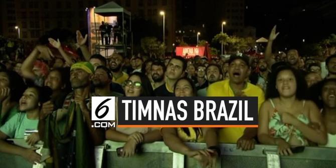 VIDEO: Brasil Masuk Final Copa America, Pendukung 'Kita Tak Perlu Neymar'