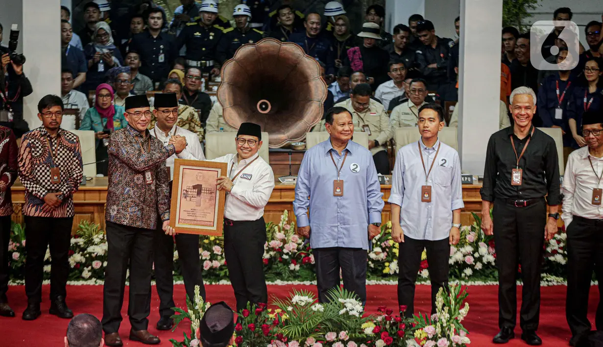 Pasangan Anies-Muhaimin diusung oleh Partai NasDem, Partai Kebangkitan Bangsa (PKB), Partai Keadilan Sejahtera (PKS), dan Partai Ummat. (Liputan6.com/Faizal Fanani)