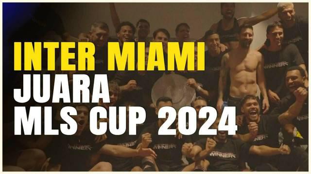 Berita video Inter Miami meraih gelar Supporters' Shield MLS pertamanya dalam sejarah. Dua gol dari Lionel Messi membantu tim tersebut meraih gelar juara yang juga menjadi gelar kedua bagi Messi bersama Inter Miami.