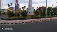 Tugu Proklamasi yang berada di kawasan Alun-alun Kejaksan Cirebon. (Foto: Liputan6.com/Panji Prayitno)