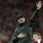 Tim asuhan Jurgen Klopp itu unggul agregat 6-4 atas Benfica, setelah pada pertemuan pertama di Estadio da Luz, 6 April lalu meraih kemenangan 3-1. (AP/Jon Super)