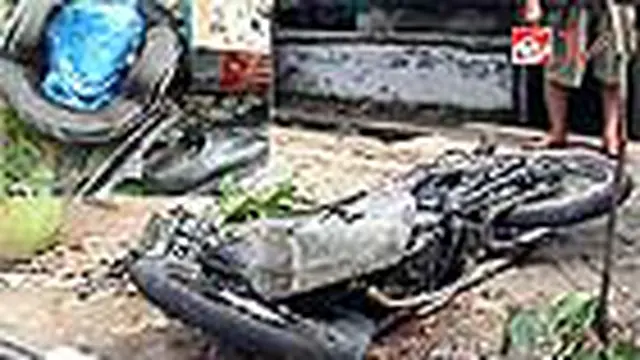 Pengendara Motor Tewas Tersambar Kereta