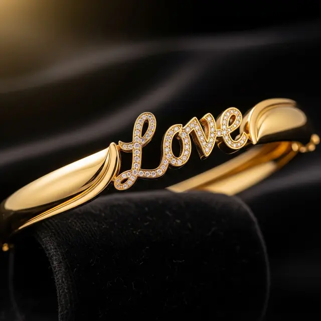 Model Gelang Emas Simpel tapi Bernilai Tinggi (Image by Gemini AI)