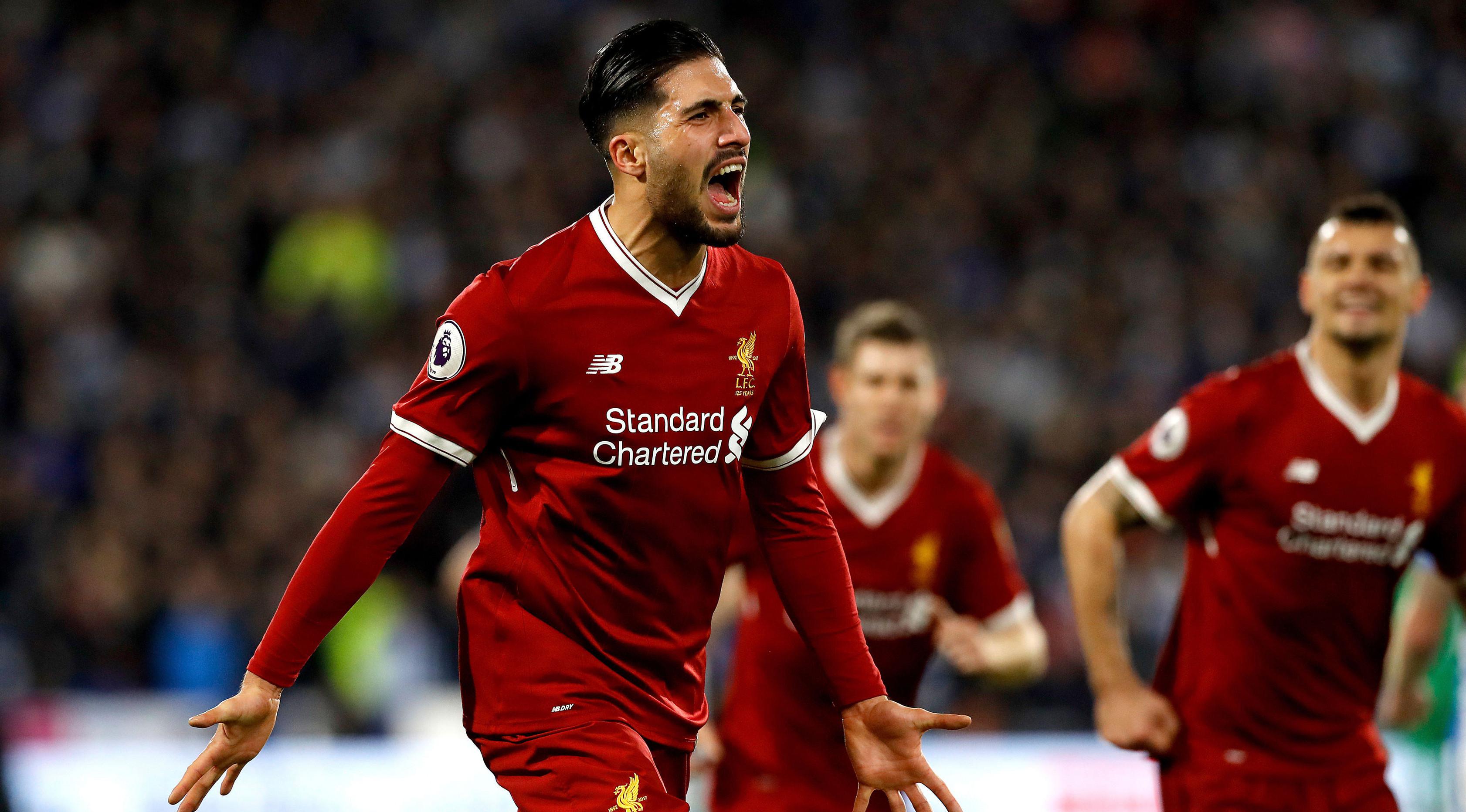 Pemain Liverpool, Emre Can (Martin Rickett/PA via AP)