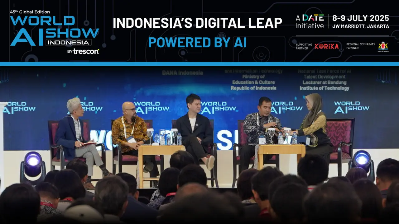 Konferensi World AI Show ke-45 di Jakarta. Credit: Trescon