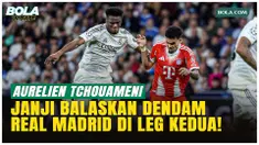 Real Madrid kalah 1-2 dari Bayern Munchen di Bernabeu, Selasa. Aurelien Tchouameni absen di leg kedua akibat kartu kuning, namun yakin timnya bisa bangkit di Munich, 15 April, demi menjaga peluang juara Liga Champions.
