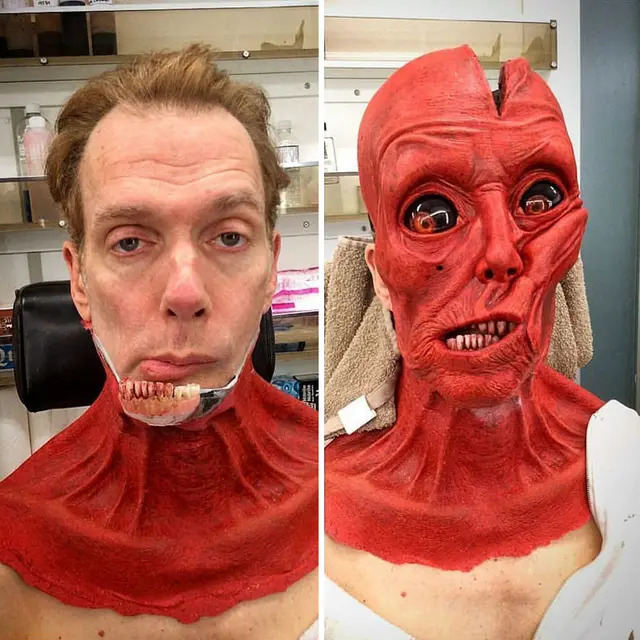 7 Potret Perubahan Wajah Artis Hollywood Usai Kenakan Spesial Efek Makeup