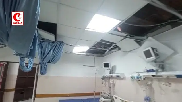 RS Indonesia di Gaza kembali diserang oleh Israel, Minggu (18/5/2025). (MER-C Indonesia/mer-c.org)